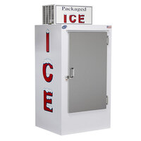 Leer 30CS-R290 36" Outdoor Cold Wall Ice Merchandiser with Straight Front and Galvanized Steel Door