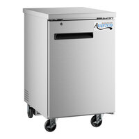 Avantco UBB-1-HC-S 23" Stainless Steel Solid Door Back Bar Refrigerator