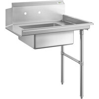 Regency 16 Gauge 3' Soiled / Dirty Dish Table - Right Drainboard