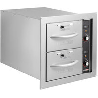 ServIt WDNBI-2 Double Narrow Built-In Drawer Warmer - 900W, 120V