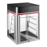 Hatco FSDT-2X Flav-R-Savor Tall Two Door Holding and Display Cabinet with Four Tier Pan Rack