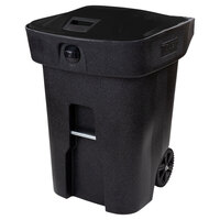 Toter 79A96-A0209 96 Gallon Fully Automated Blackstone Bear-Resistant Rectangular Wheeled Trash Can with Wheels and Locking Lid