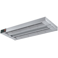 Hatco GRA-48D Glo-Ray 48" Aluminum Dual Infrared Warmer with 6" Spacer and Toggle Controls - 120V, 1,600W