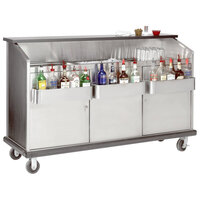 Advance Tabco AMD-5B 61" Heavy-Duty Portable Bar with Stainless Steel Doors and Interior