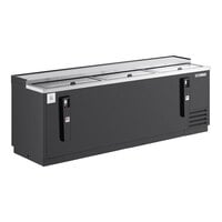 True TD-95-38-HC 95 1/8" Black Horizontal Bottle Cooler