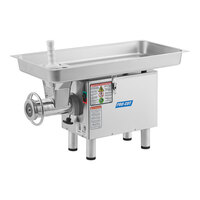 ProCut KG-22-W-SS #22 Stainless Steel Electric Meat Grinder with Safe Guard - 110V, 1 hp
