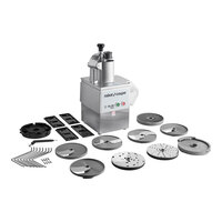 Robot Coupe CL50 Ultra Restaurant Dice Continuous Feed Food Processor with 9 Discs, Dice Cleaning, and Wall Holder Kits - 1 1/2 hp