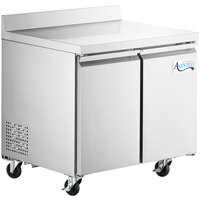 Avantco SS-WT-36R-HC 36" Worktop Refrigerator with 3 1/2" Backsplash