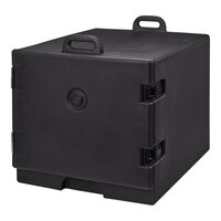 Cambro 1826MTC110 Camcarrier Black Front Loading Insulated Tray / Sheet Pan Carrier for Full Size Pans