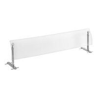 Hatco Flav-R-Shield 72" x 14" 1-Bay Portable Curved Acrylic Adjustable Sneeze Guard
