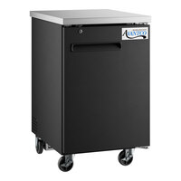 Avantco UBB-1-HC 23" Black Solid Door Back Bar Refrigerator