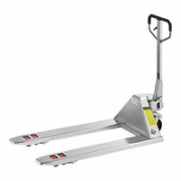 Lavex 27" x 48" Stainless Steel Manual Pallet Jack - 4,400 lb. Capacity