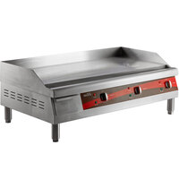 Avantco EG36N 36" Electric Countertop Griddle - 208/240V, 7488W-10080W