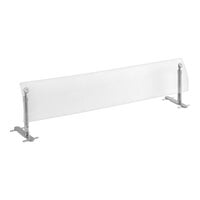 Hatco Flav-R-Shield 72" x 14" 1-Bay Portable Curved Acrylic Adjustable Sneeze Guard
