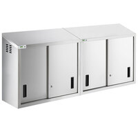 Regency 72" Stainless Steel Wall Cabinet with Sliding Doors