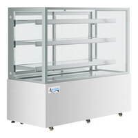 Avantco BCF-60-HC 59 1/8" Square Glass White Refrigerated Bakery Display Case