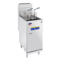 Pitco® 45C+S Natural Gas 42-50 lb. Stainless Steel Floor Fryer