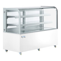 Avantco BC-60-HC 60" Curved Glass White Refrigerated Bakery Display Case