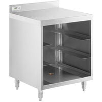 Regency Stainless Steel Flat Top Glass Rack Storage Unit - 23" x 24"