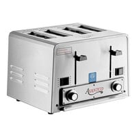 Avantco THD27208 Medium-Duty Bread/Bagel Switch 4-Slice Commercial Toaster with Wide 1 1/2" Slots - 208V