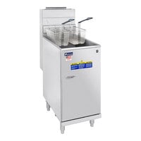 Pitco® 35C+S Natural Gas 35-40 lb. Stainless Steel Floor Fryer