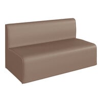 Flash Furniture Bright Beginnings 9 3/4" Neutral Vinyl Soft Seating Modular 2-Seat Sofa