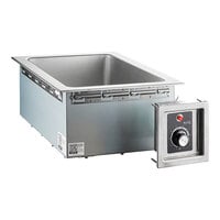 Avantco TM-12B Top Mount Drop-In Full Size Hot Food Well with Round Inside Corners and Drain - 208V, 1,600W