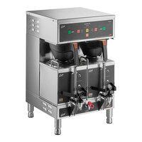 Curtis GEM-12D-10 Gemini Stainless Steel Twin Digital Satellite Coffee Brewer With Servers - 220V, 1 Phase