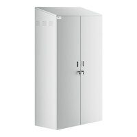 Regency 48" Stainless Steel Mop Sink Cabinet - 20" x 16" x 12" Mop Sink on Left Side