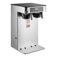 Bunn 53200.0101 ICB Twin Tall Infusion Series Stainless Steel Automatic Coffee Brewer - 120/240V, 6000W