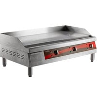 Avantco EG24N 24" Electric Countertop Griddle - 208/240V, 2675W-3560W