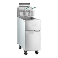 Dean by Frymaster GF40 Open Pot Natural Gas Floor Fryer 50 lb. - 122,000 BTU