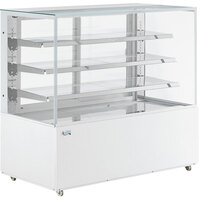 Avantco BCD-60-SW 60" White Square Dry Bakery Display Case