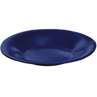 Tablecraft CW12020BS 22" Blue Speckle Cast Aluminum 5 Qt. Wide Rim Round Platter