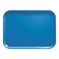 Cambro 3253105 12 3/4" x 20 7/8" (32,5 x 53 cm) Rectangular Metric Horizon Blue Fiberglass Camtray - 12/Case