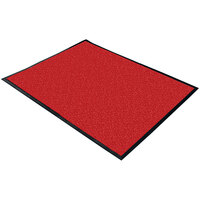 Cactus Mat 1470F-4 Red Washable Rubber-Backed Carpet - 4' Wide