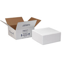 Polar Tech Thermo Chill Small Insulated Shipping Box with Foam Container 10" x 10" x 11" - 27/Pallet