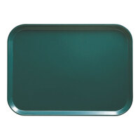 Cambro 1318414 12 5/8" x 17 3/4" x 11/16" Rectangular Teal Fiberglass Camtray - 12/Case