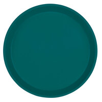 Cambro 900414 9" Round Teal Customizable Fiberglass Camtray - 12/Case