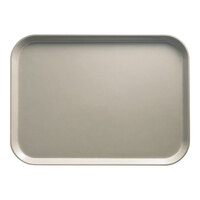 Cambro 1318199 12 5/8" x 17 3/4" x 11/16" Rectangular Taupe Fiberglass Camtray - 12/Case