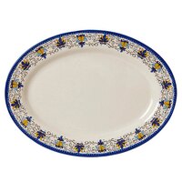 GET OP-621-SL Santa Lucia 21" x 15" Melamine Oval Platter - 12/Pack