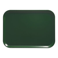 Cambro 1318119 12 5/8" x 17 3/4" x 11/16" Rectangular Sherwood Green Fiberglass Camtray - 12/Case