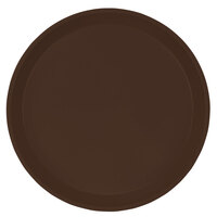 Cambro 900116 9" Round Brazil Brown Customizable Fiberglass Camtray - 12/Case