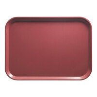 Cambro 3253410 12 3/4" x 20 7/8" (32,5 x 53 cm) Rectangular Metric Raspberry Cream Fiberglass Camtray - 12/Case