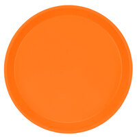 Cambro 900222 9" Round Orange Pizzazz Customizable Fiberglass Camtray - 12/Case