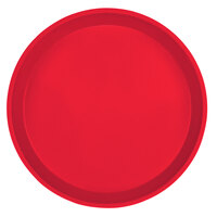 Cambro 900521 9" Round Cambro Red Customizable Fiberglass Camtray - 12/Case