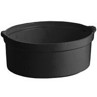 Tablecraft CW3000BK 3.5 Qt. Black Shell Casserole Dish