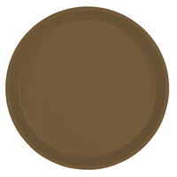 Cambro 900513 9" Round Bay Leaf Brown Customizable Fiberglass Camtray - 12/Case