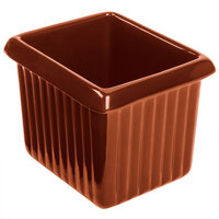 Tablecraft CW1520CP 1 Qt. Copper Cast Aluminum Rectangle Server with Ridges