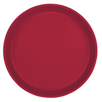 Cambro 900505 9" Round Cherry Red Customizable Fiberglass Camtray - 12/Case